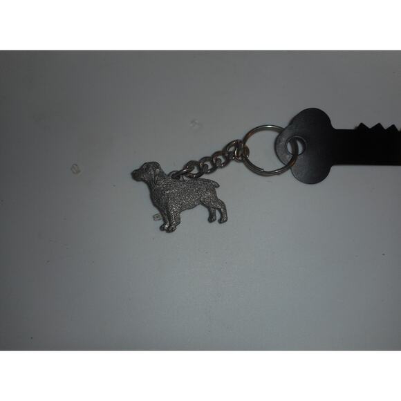 Springer Spaniel Pewter Key Chain Key Ring KeyRing by Harris - Picture 2 of 3